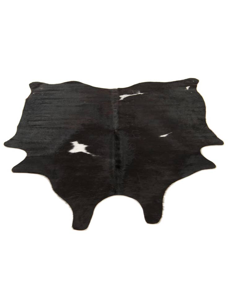 Detail image of  4' 8 x 5' 1 Cowhide Leather Square Rug