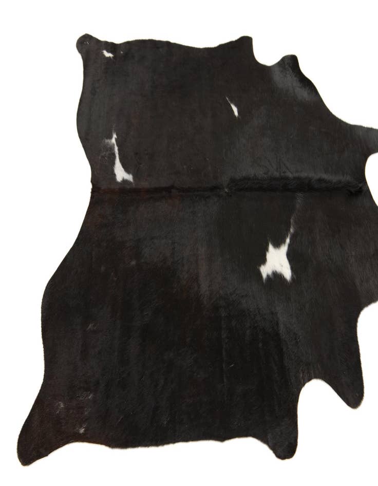 Detail image of  4' 8 x 5' 1 Cowhide Leather Square Rug
