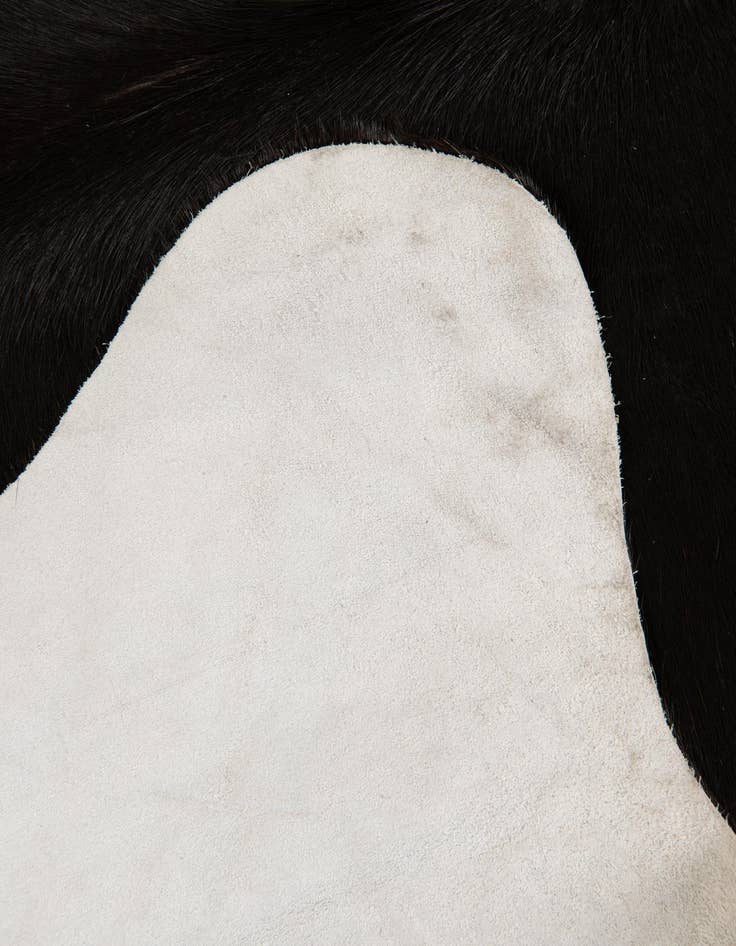 Detail image of  4' 8 x 5' 1 Cowhide Leather Square Rug