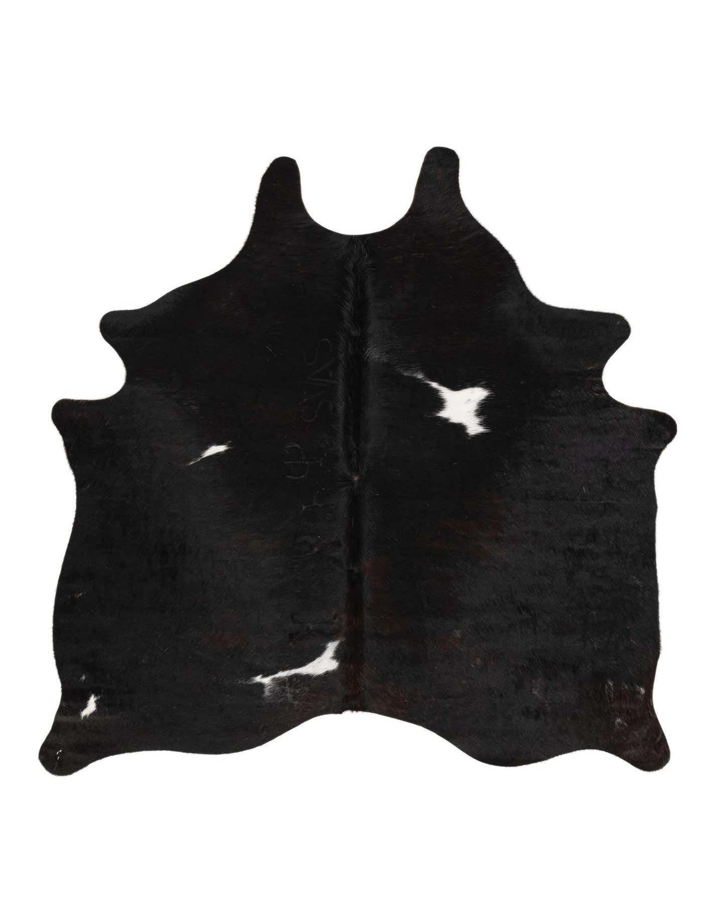 Primary image  4' 8 x 5' 1 Cowhide Leather Square Rug
