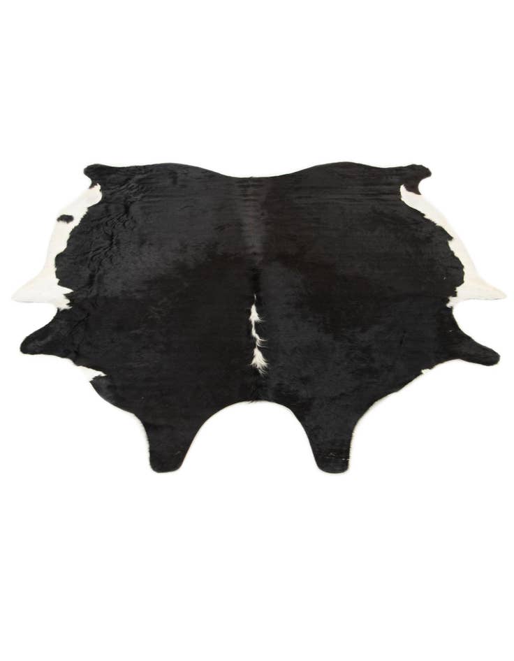 Detail image of  6' 8 x 7' Cowhide Leather Square Rug