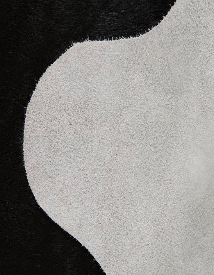 Detail image of  6' 8 x 7' Cowhide Leather Square Rug