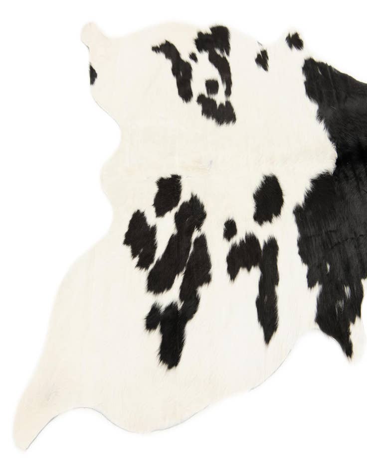Detail image of  4' 11 x 5' 7 Cowhide Leather Square Rug