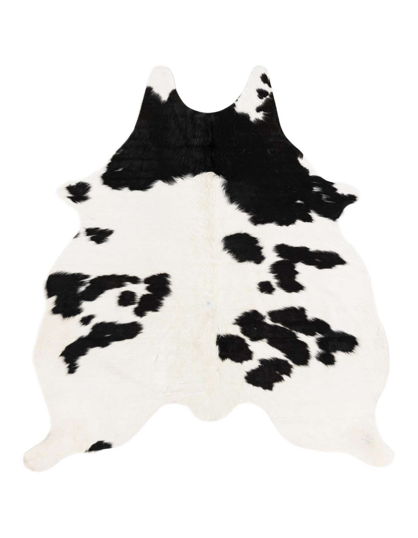 Primary image  4' 11 x 5' 7 Cowhide Leather Square Rug