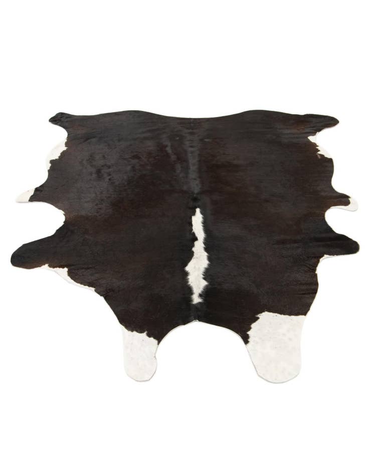 Detail image of  5' 10 x 6' 6 Cowhide Leather Square Rug