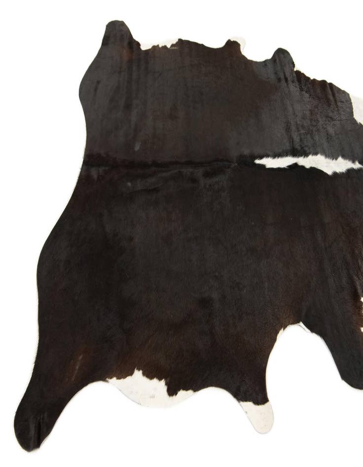 Detail image of  5' 10 x 6' 6 Cowhide Leather Square Rug