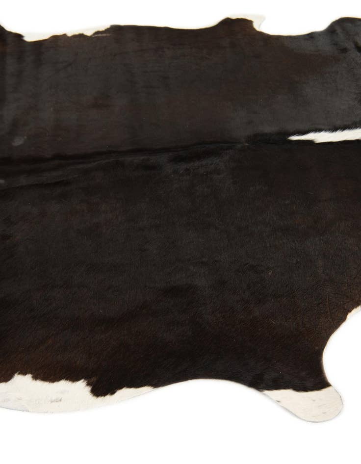 Detail image of  5' 10 x 6' 6 Cowhide Leather Square Rug