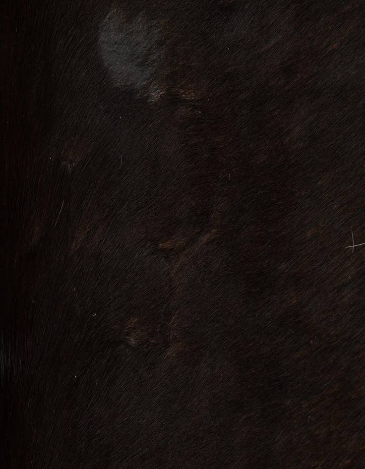 Detail image of  5' 10 x 6' 6 Cowhide Leather Square Rug