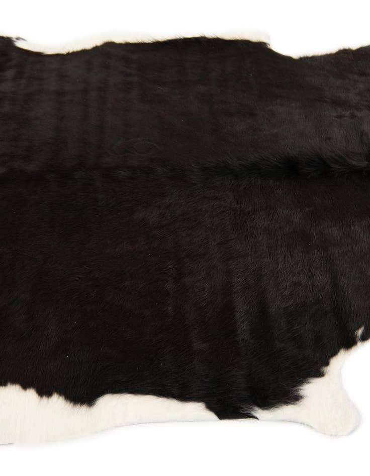 Detail image of  6' x 6' 2 Cowhide Leather Square Rug