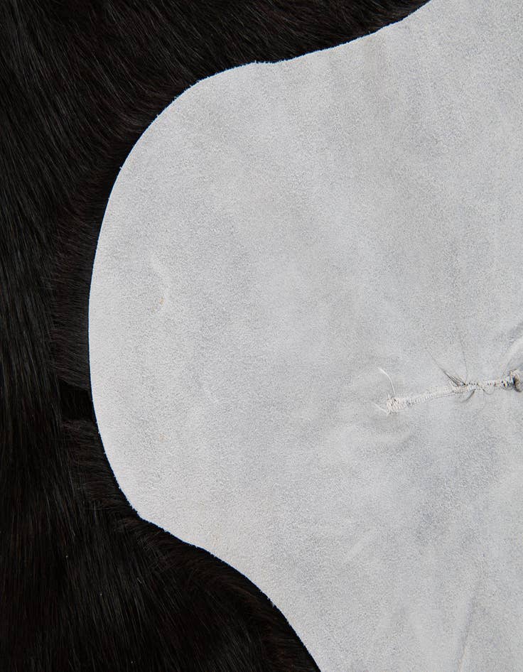 Detail image of  6' x 6' 2 Cowhide Leather Square Rug