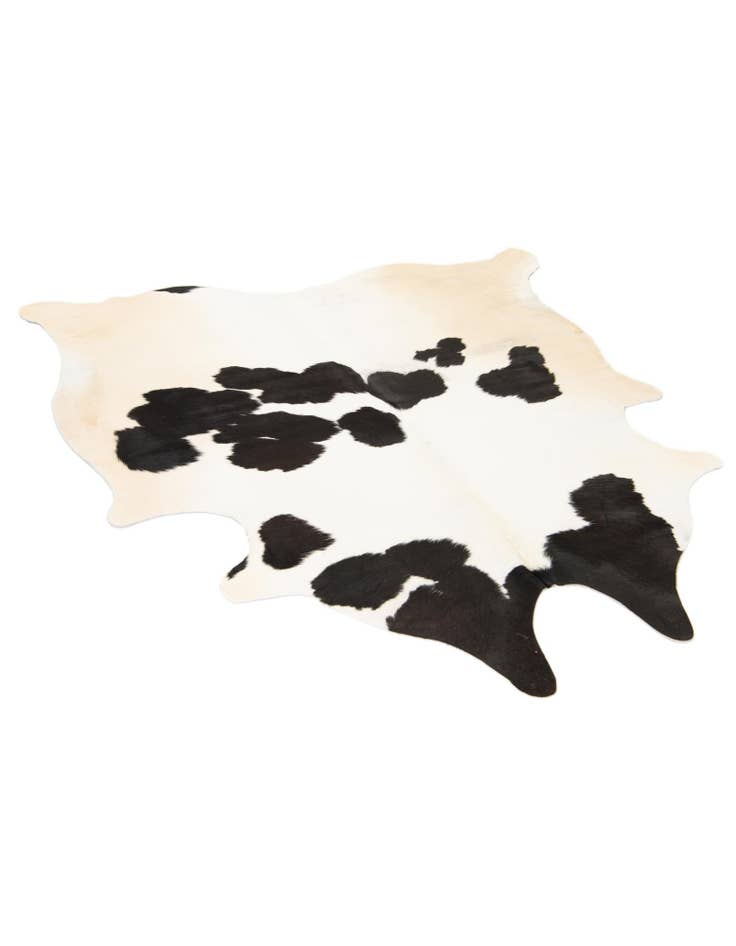 Detail image of  5' 5 x 5' 6 Cowhide Leather Square Rug