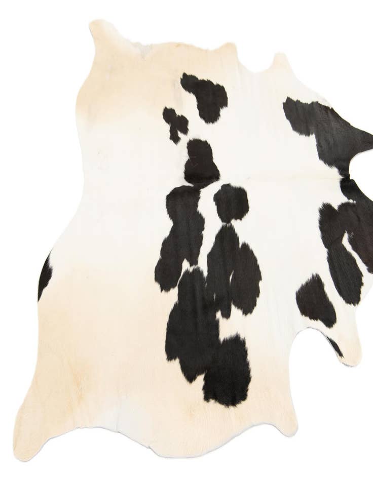Detail image of  5' 5 x 5' 6 Cowhide Leather Square Rug