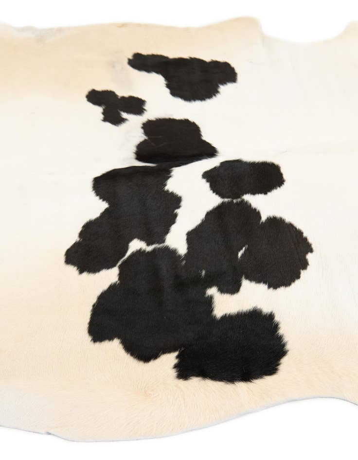 Detail image of  5' 5 x 5' 6 Cowhide Leather Square Rug