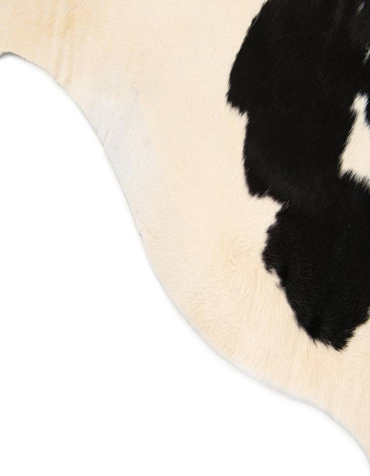 Detail image of  5' 5 x 5' 6 Cowhide Leather Square Rug