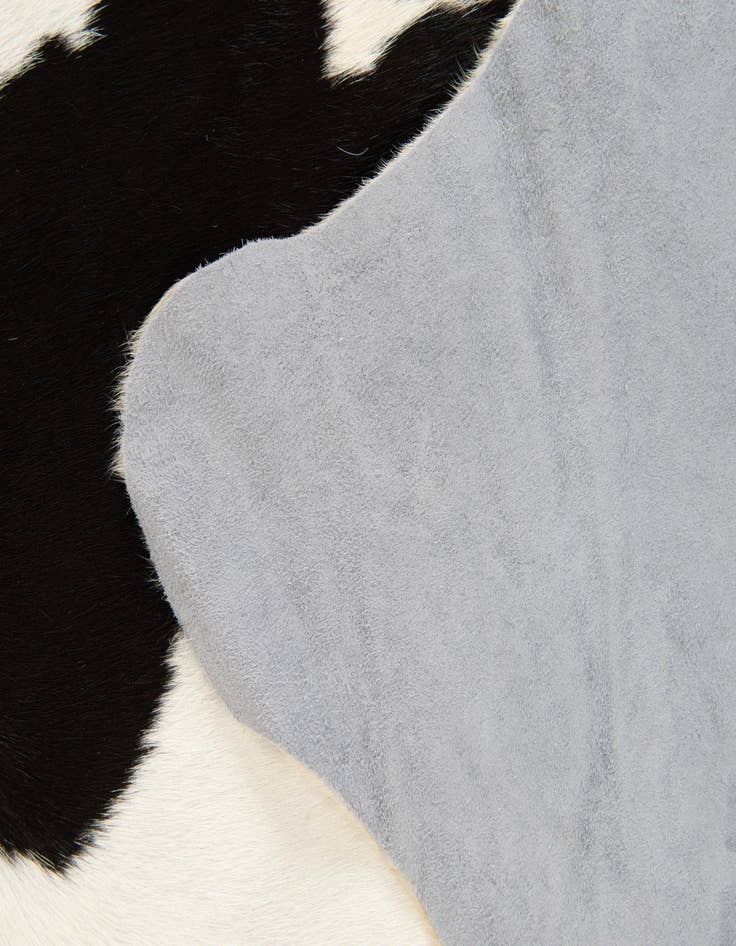 Detail image of  5' 5 x 5' 6 Cowhide Leather Square Rug