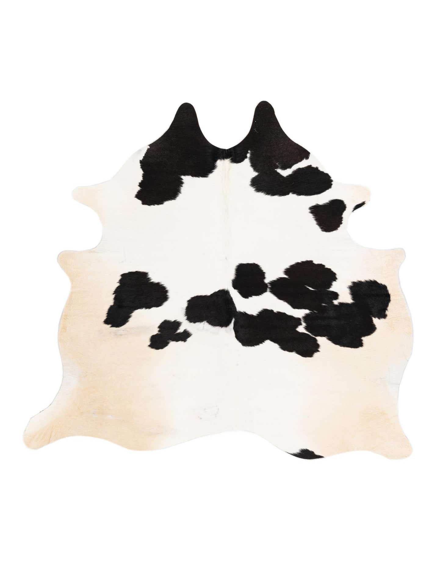Primary image  5' 5 x 5' 6 Cowhide Leather Square Rug