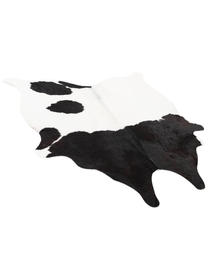 Detail image of  4' 8 x 5' Cowhide Leather Square Rug