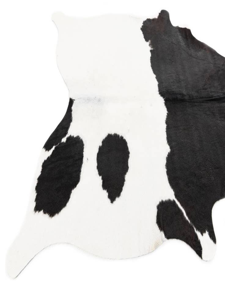 Detail image of  4' 8 x 5' Cowhide Leather Square Rug