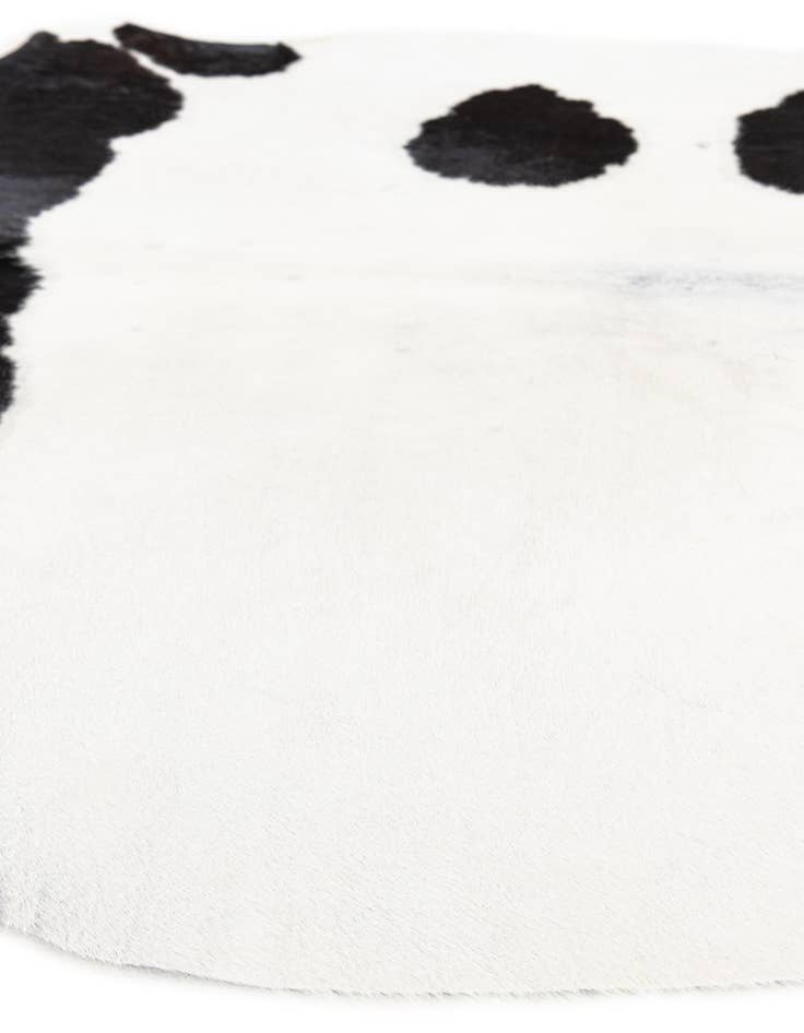 Detail image of  4' 8 x 5' Cowhide Leather Square Rug