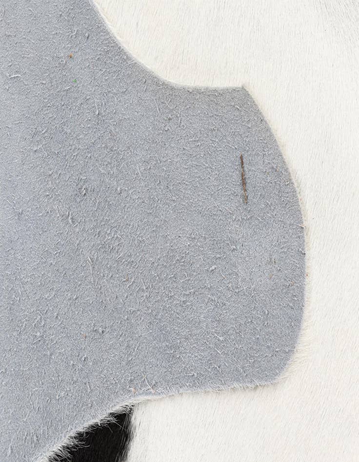 Detail image of  4' 8 x 5' Cowhide Leather Square Rug