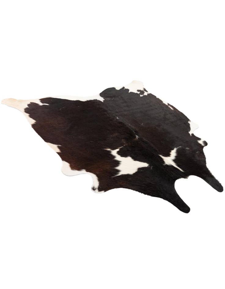 Detail image of  5' x 5' 2 Cowhide Leather Square Rug