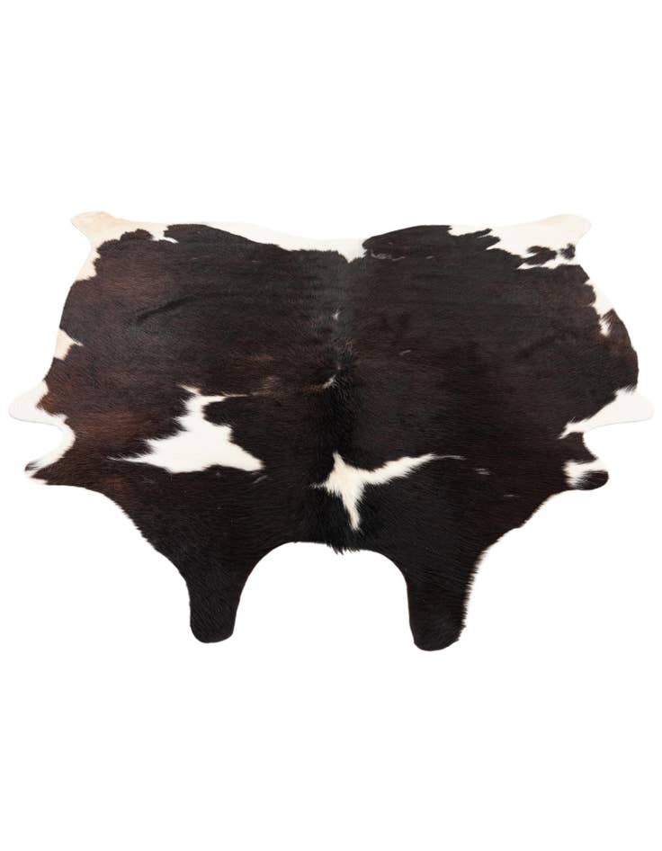 Detail image of  5' x 5' 2 Cowhide Leather Square Rug