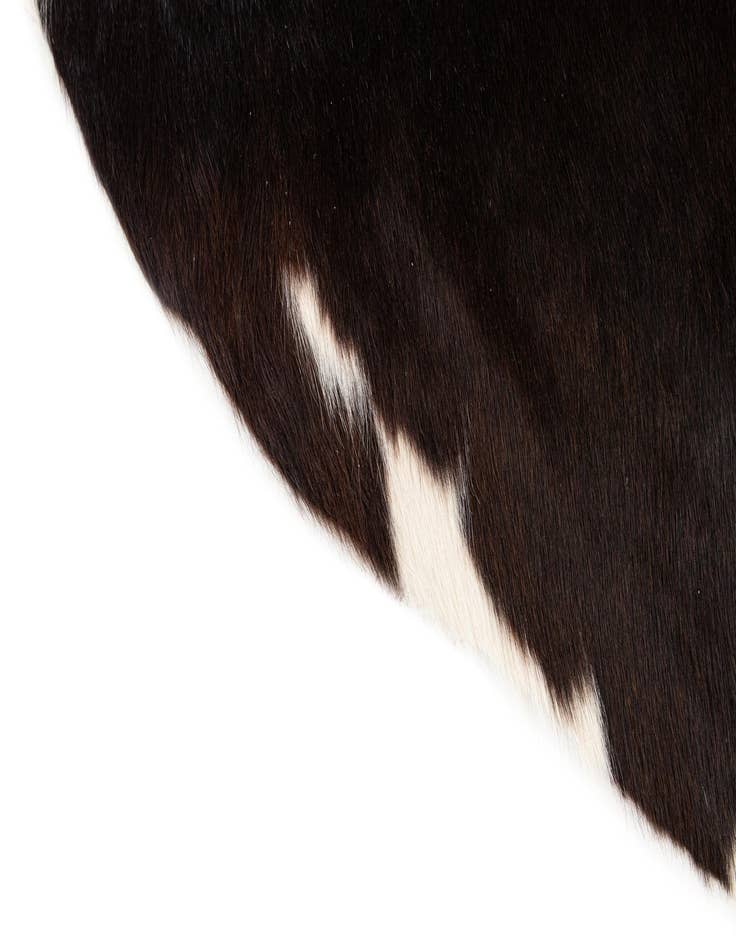 Detail image of  5' x 5' 2 Cowhide Leather Square Rug