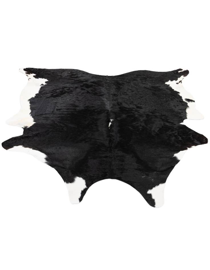 Detail image of  6' 7 x 6' 9 Cowhide Leather Square Rug