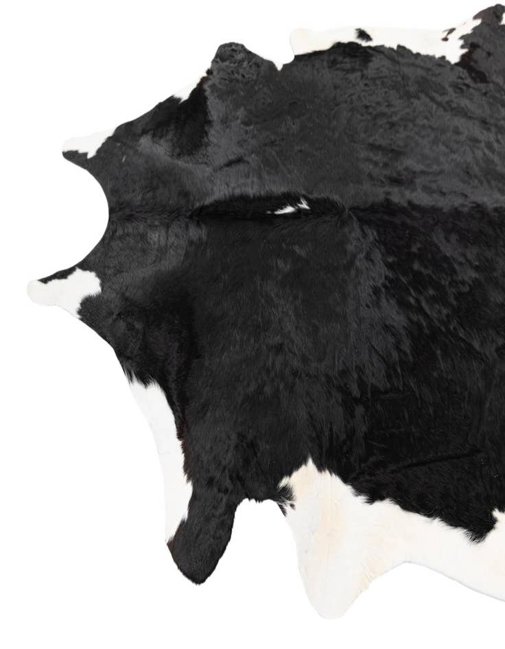 Detail image of  6' 7 x 6' 9 Cowhide Leather Square Rug