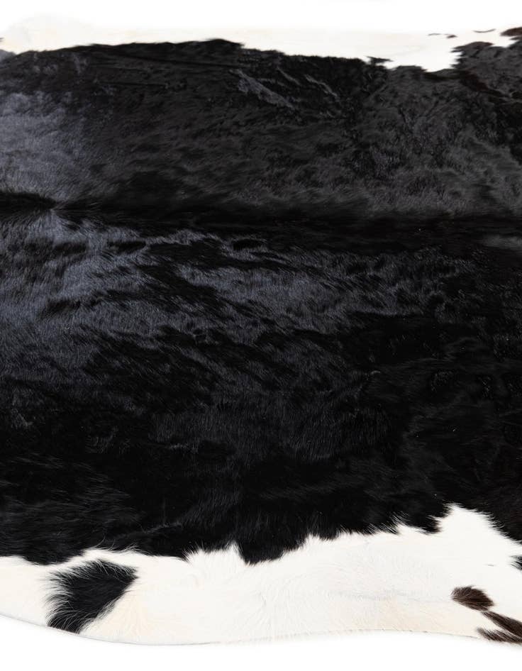 Detail image of  6' 7 x 6' 9 Cowhide Leather Square Rug