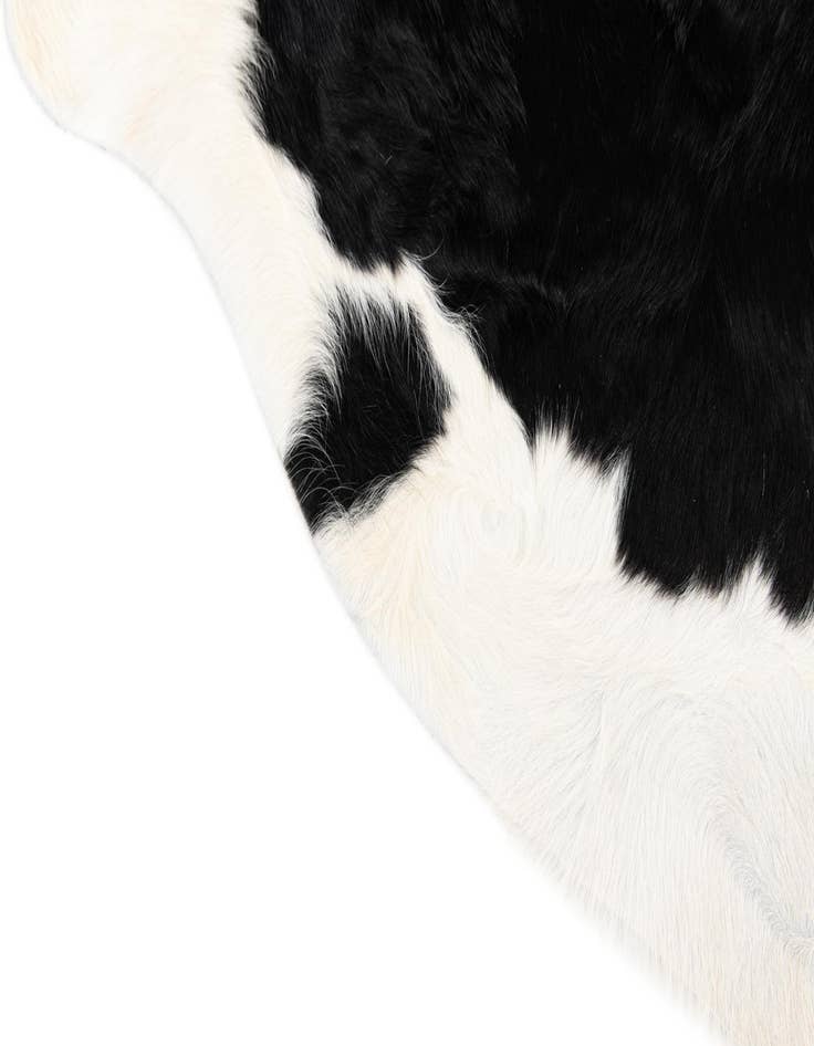 Detail image of  6' 7 x 6' 9 Cowhide Leather Square Rug