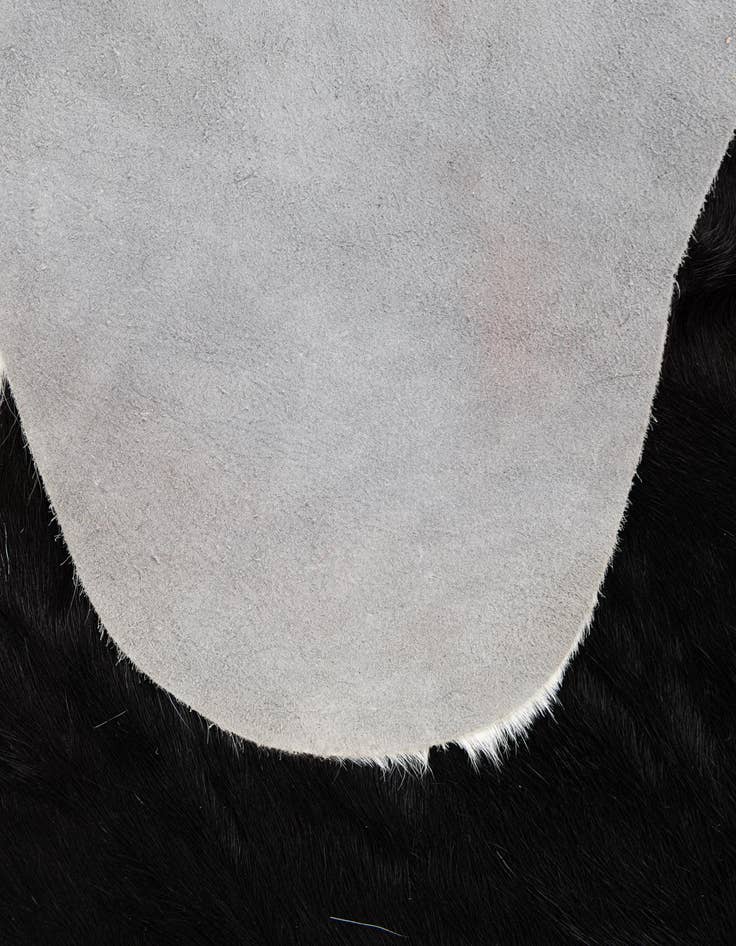 Detail image of  6' 7 x 6' 9 Cowhide Leather Square Rug