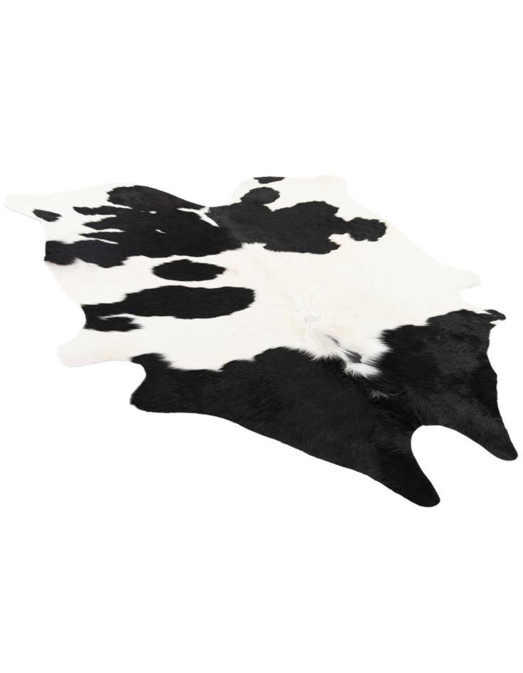 Detail image of  5' 6 x 6' 2 Cowhide Leather Square Rug