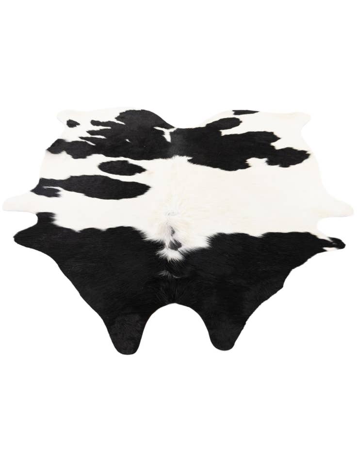 Detail image of  5' 6 x 6' 2 Cowhide Leather Square Rug