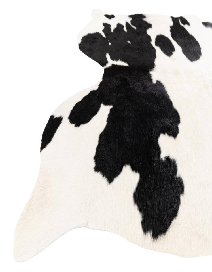 Detail image of  5' 6 x 6' 2 Cowhide Leather Square Rug