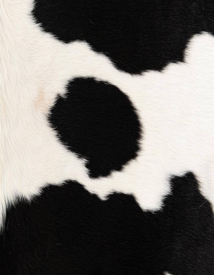 Detail image of  5' 6 x 6' 2 Cowhide Leather Square Rug