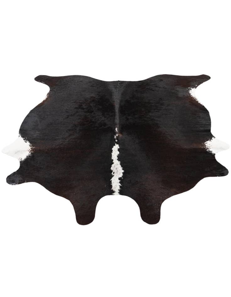 Detail image of  5' 5 x 5' 6 Cowhide Leather Square Rug