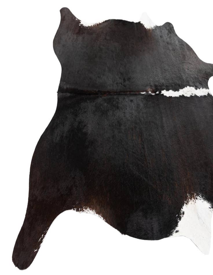 Detail image of  5' 5 x 5' 6 Cowhide Leather Square Rug