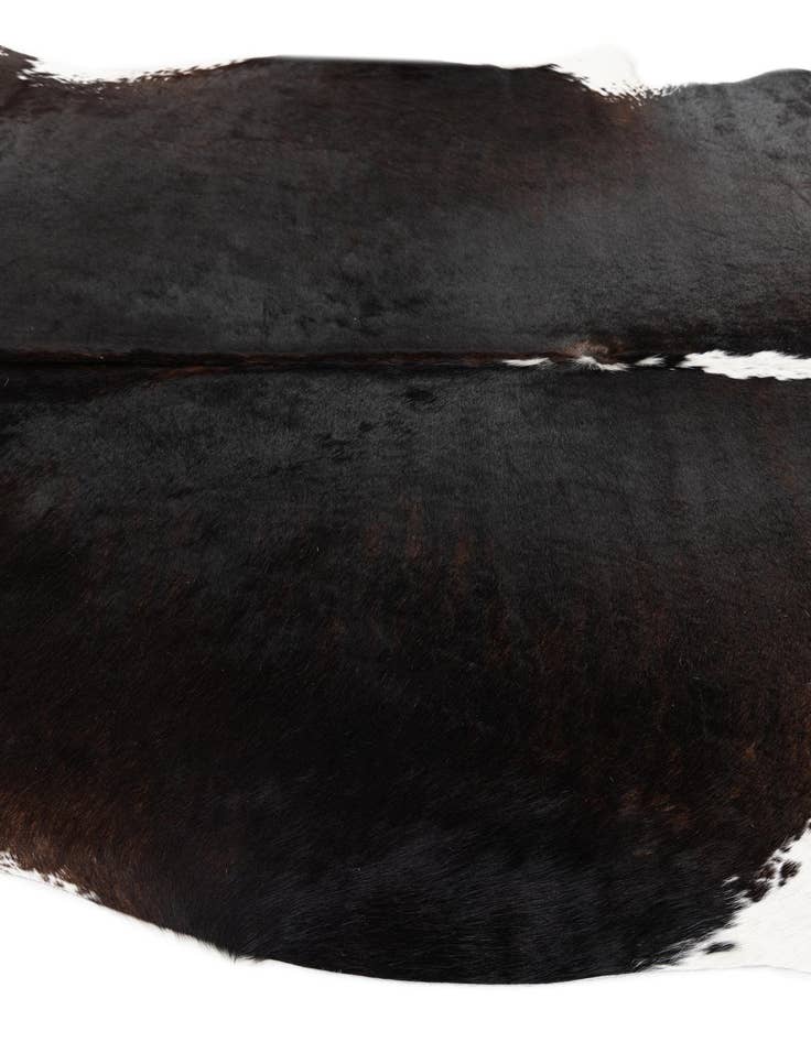 Detail image of  5' 5 x 5' 6 Cowhide Leather Square Rug