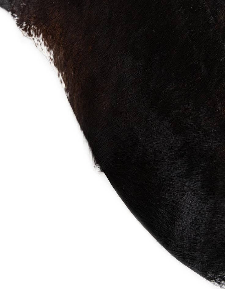 Detail image of  5' 5 x 5' 6 Cowhide Leather Square Rug