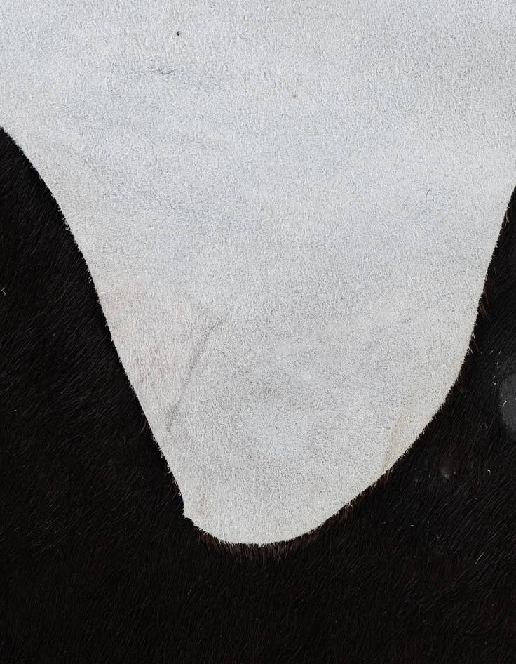 Detail image of  4' 10 x 5' 6 Cowhide Leather Square Rug