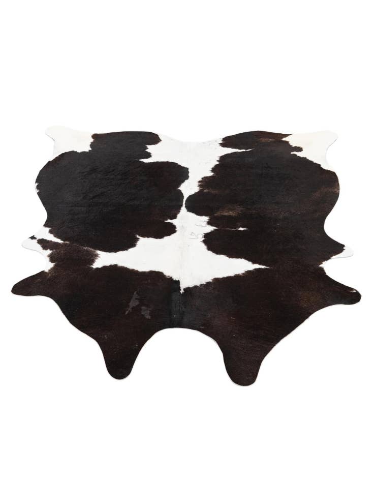 Detail image of  5' 7 x 5' 10 Cowhide Leather Square Rug