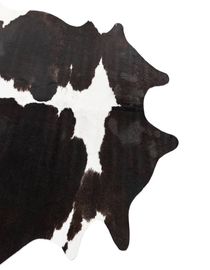 Detail image of  5' 7 x 5' 10 Cowhide Leather Square Rug