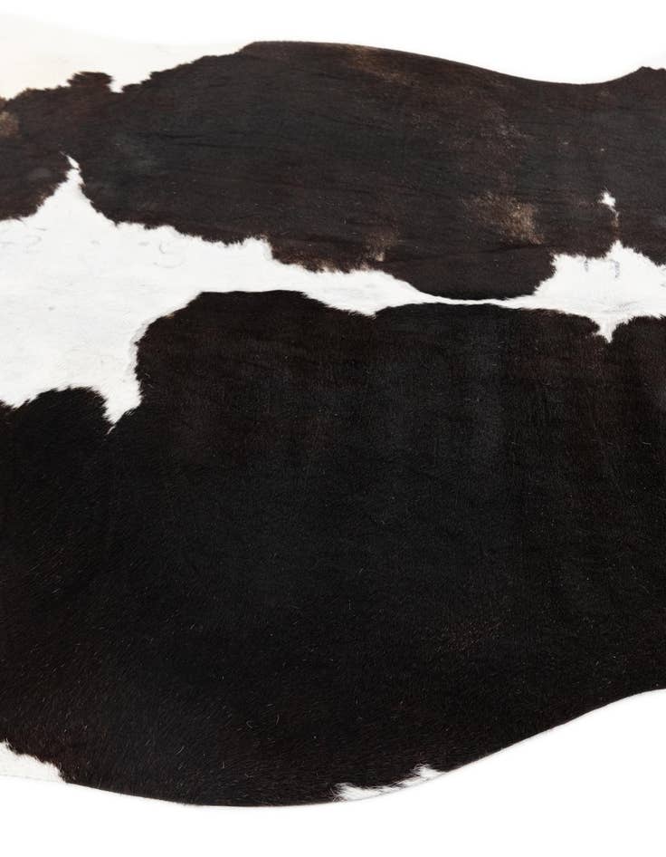 Detail image of  5' 7 x 5' 10 Cowhide Leather Square Rug