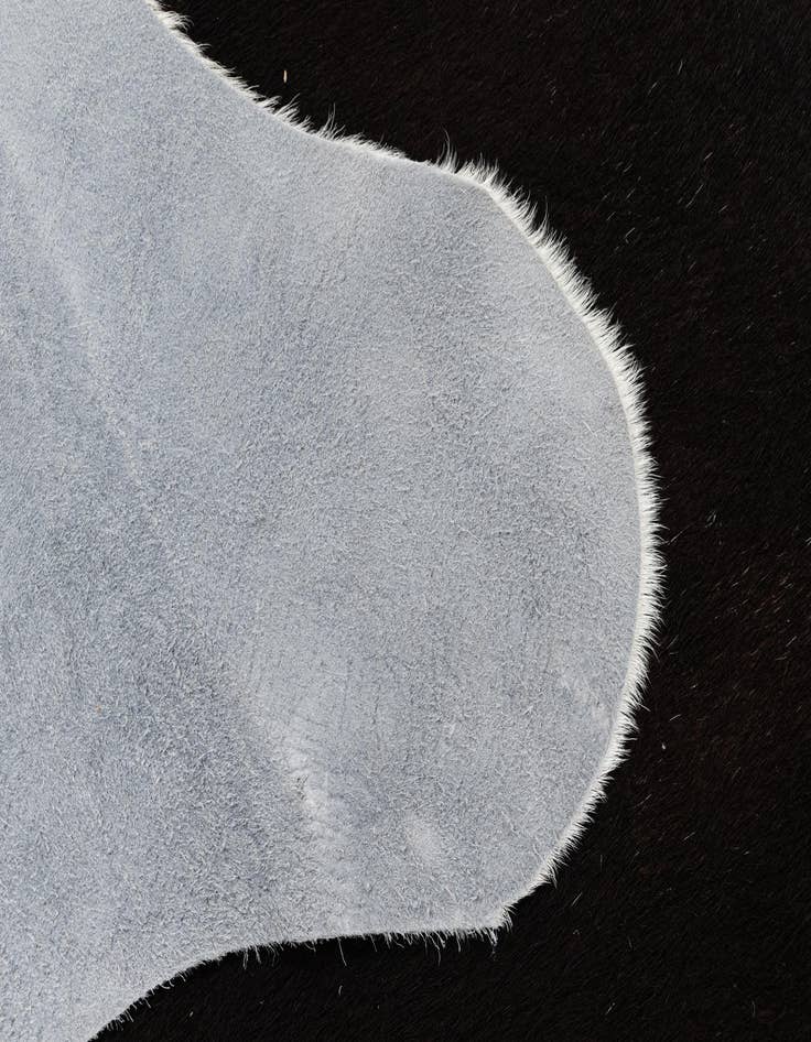 Detail image of  5' 7 x 5' 10 Cowhide Leather Square Rug