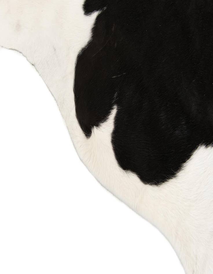 Detail image of  5' 3 x 5' 6 Cowhide Leather Square Rug