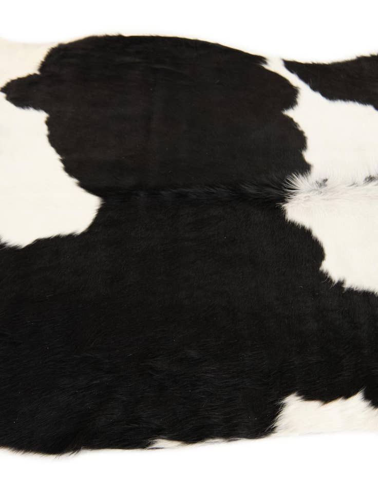 Detail image of  4' 11 x 5' 8 Cowhide Leather Square Rug