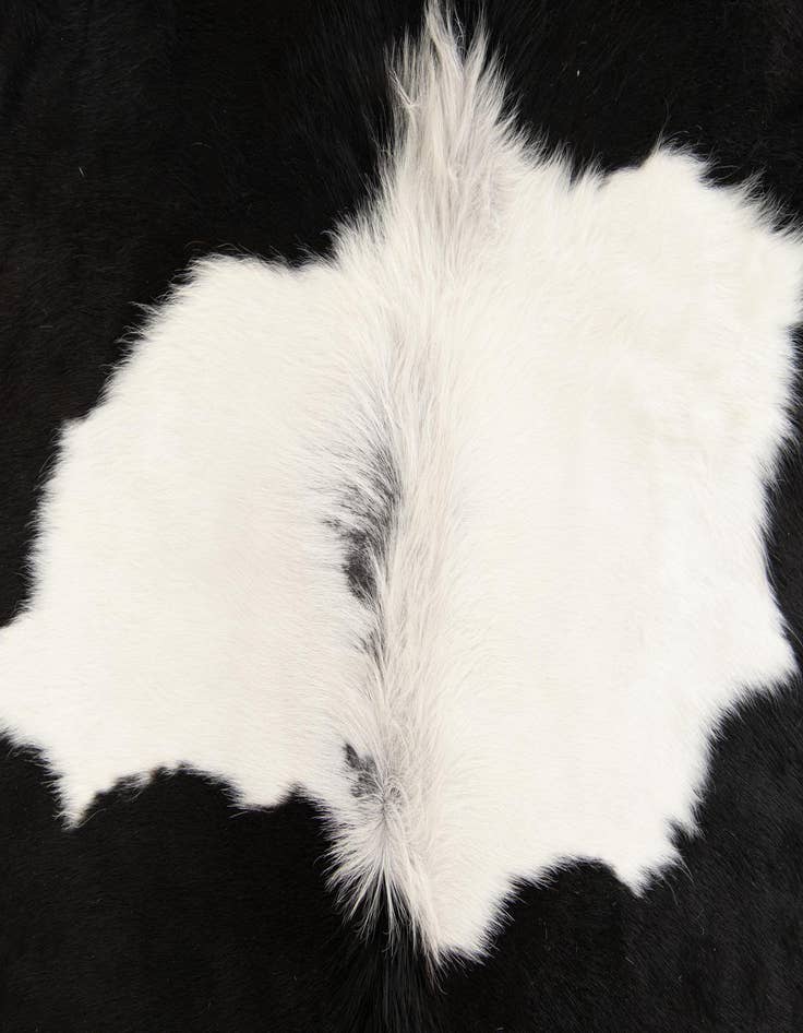 Detail image of  4' 11 x 5' 8 Cowhide Leather Square Rug