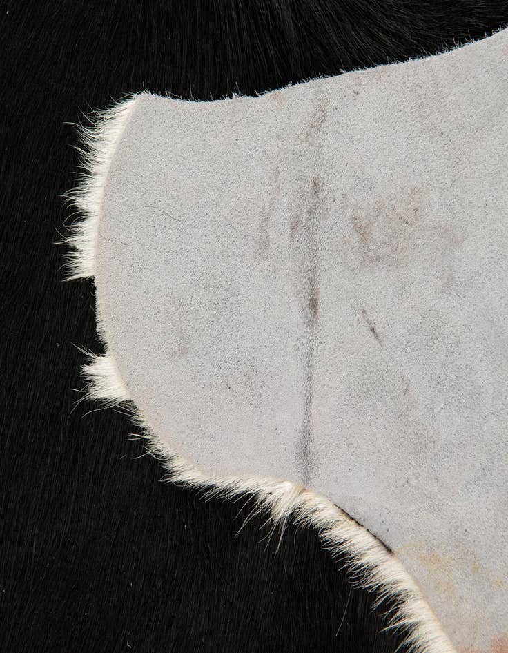 Detail image of  4' 11 x 5' 8 Cowhide Leather Square Rug