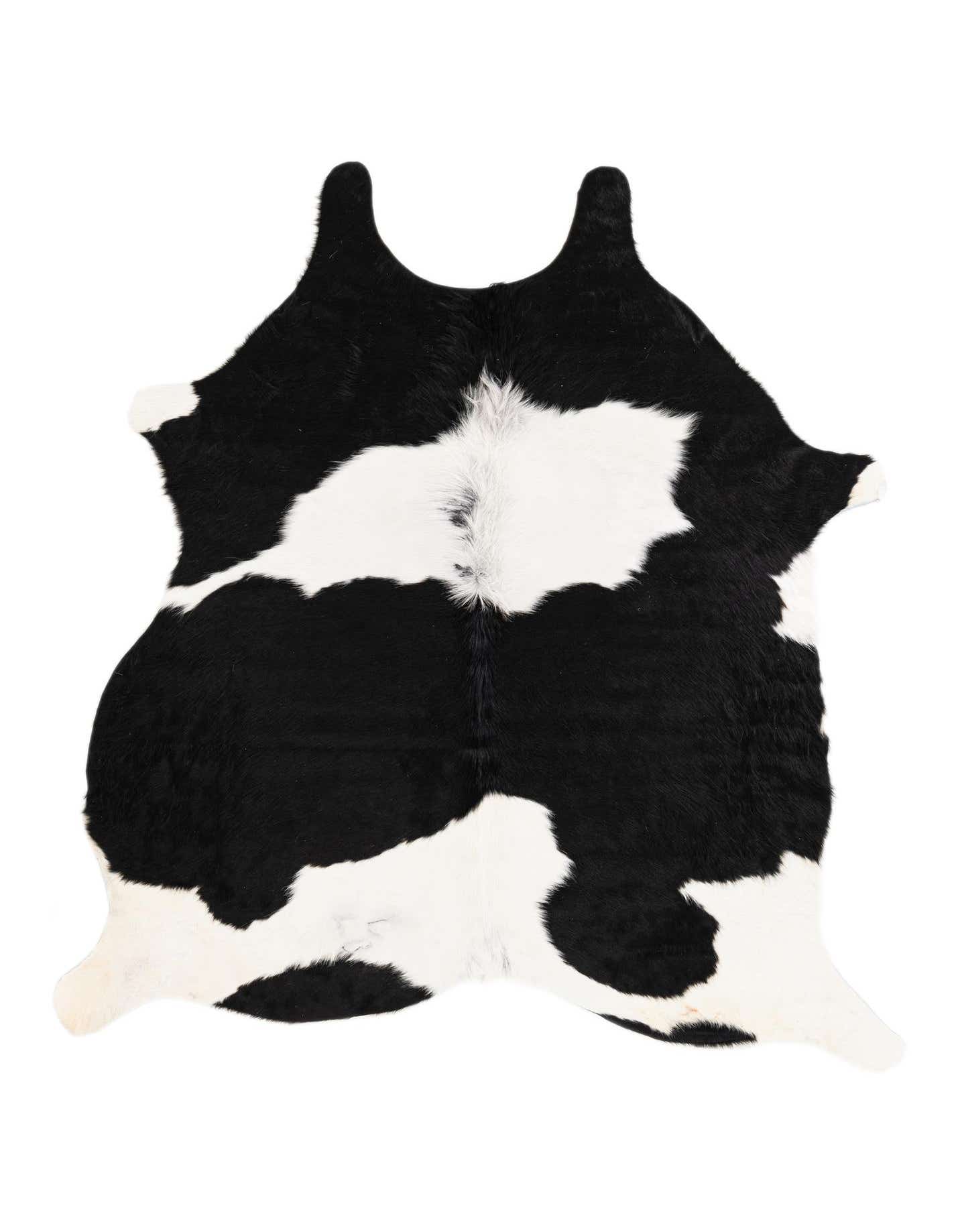 Primary image  4' 11 x 5' 8 Cowhide Leather Square Rug